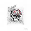 skull miner  tattoo design idea