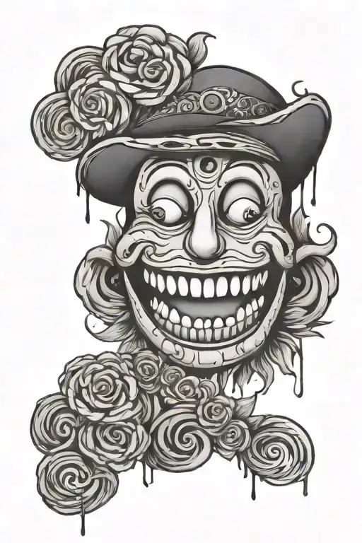  smiley face 999  tattoo design idea