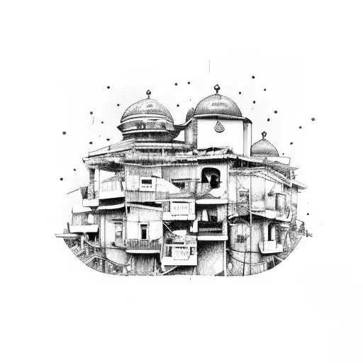 Favela no Rio de Janeiro  tattoo design idea