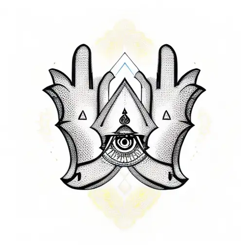 Hamsa Symbol tattoo design idea