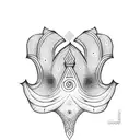 Hamsa hand tattoo design idea