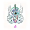Hamsa Symbol tattoo design idea