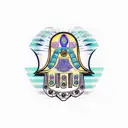 Hamsa Symbol tattoo design idea