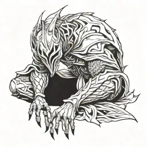 Artorias resting tattoo design idea