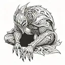 Artorias resting tattoo design idea