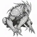 Artorias resting tattoo design idea