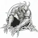 Artorias resting tattoo design idea