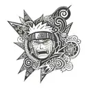 naruto curse mark tattoo design idea