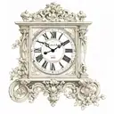 wall antique clock  tattoo design idea