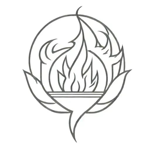 calcifer tattoo design idea
