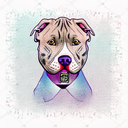 pitbull with tabby cat tattoo design idea