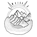 three sisters mountains tattoo design idea