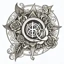 hotwife symbol incorporating elements tattoo design idea