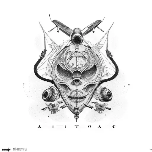 aviation tattoo design idea