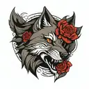 lobos tattoo design idea