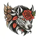 lobos tattoo design idea