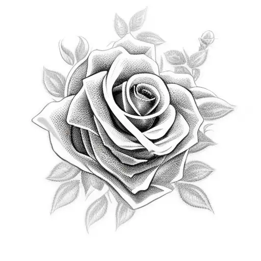 Christian Cross, Virgin Mary, Roses tattoo design idea