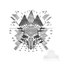Aztec for arm band tattoo design idea
