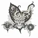 can you create a unique, simple design inspired by the black clover anime? tattoo design idea