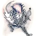 artorias and solaire tattoo design idea