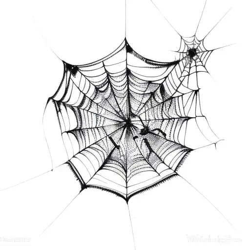 Spider Web tattoo design idea
