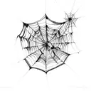 Spider Web tattoo design idea