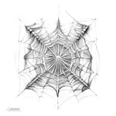 Spider Web tattoo design idea