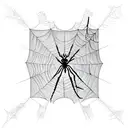Spider Web tattoo design idea