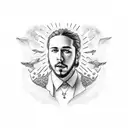 better now tattoo post malone tattoo design idea