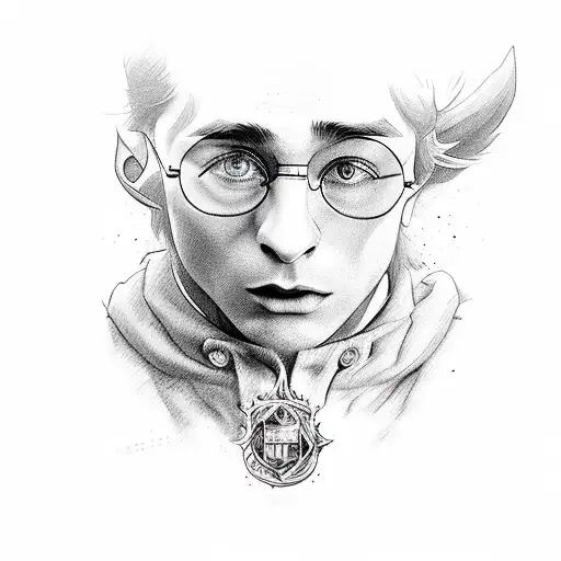 coff farm, senhor dos aneis e harry potter tattoo design idea