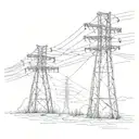 power lines tattoo design idea