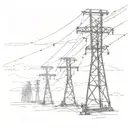 power lines tattoo design idea
