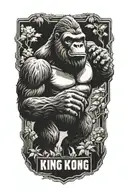 king kong tattoo design idea