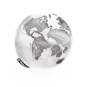 world globe  tattoo design idea