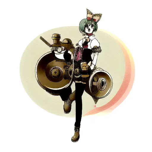 steam punk tattoo design idea