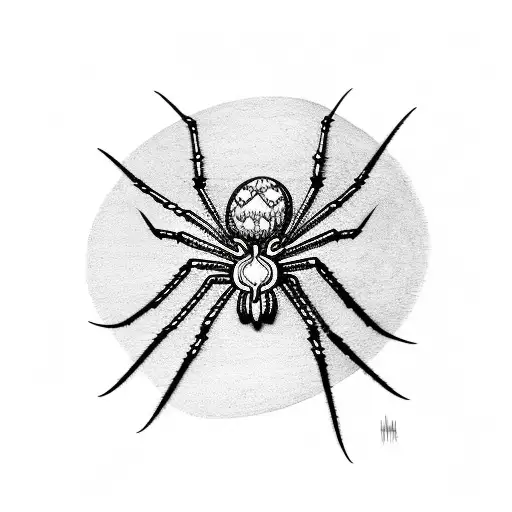 spider and hearts tattoo design idea