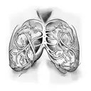 lungs tattoo design idea