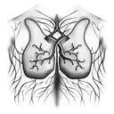 lungs tattoo design idea
