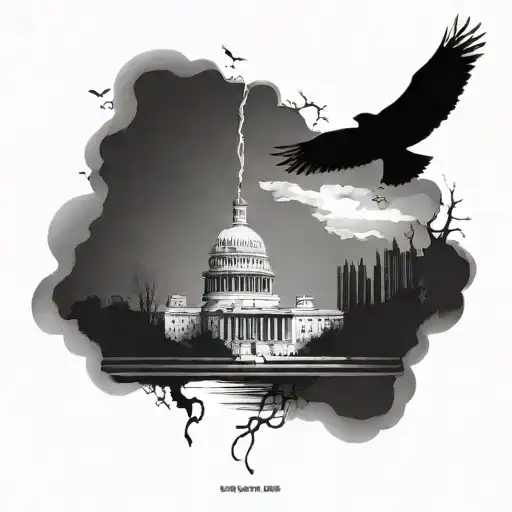 Incorporate iconic landmarks from Washington DC and El Salvador into a tattoo honoring your brother tattoo design idea
