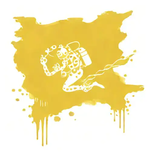 scuba diver tattoo design idea