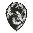 Western Dragon tattoo design idea