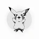 pikachu tattoo design idea