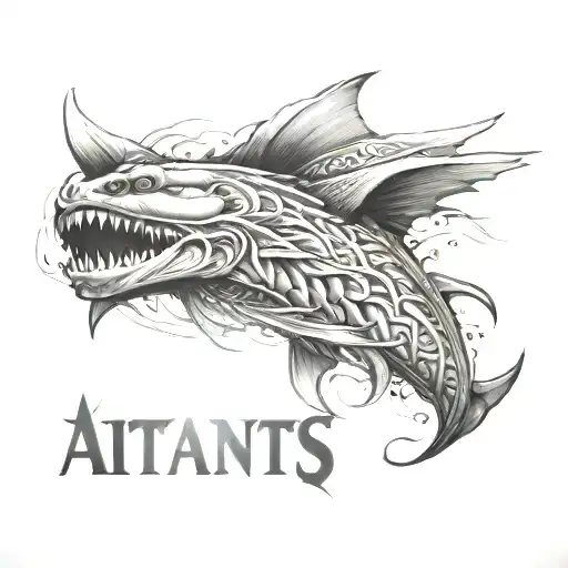 ATLANTIS tattoo design idea