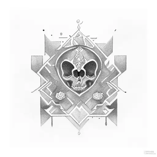 que represente una familia de cuatro personas  tattoo design idea