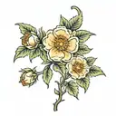 Cherokee roses tattoo design idea