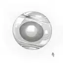 eight ball tattoo design idea