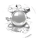 eight ball tattoo design idea