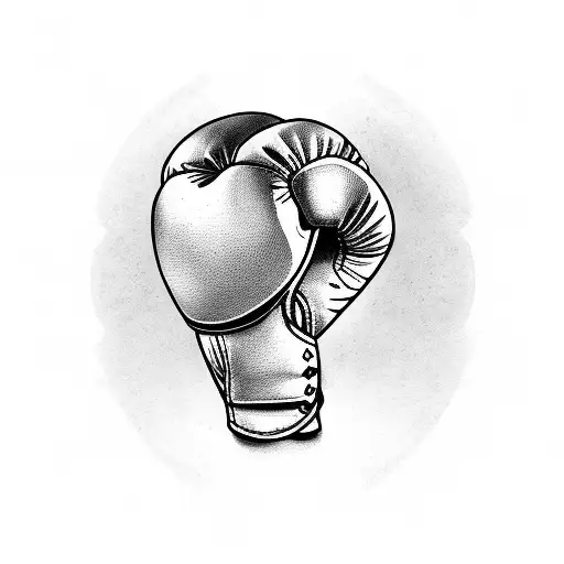 boxing gloves, Africa violets, canasta playing cards and fishing  tattoo design idea