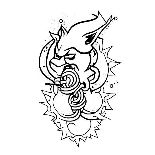 666 tattoo design idea