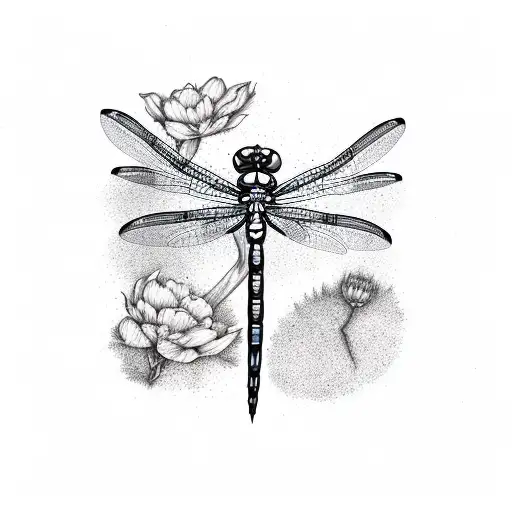 Dragonfly tattoo design idea